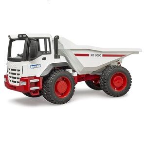 Bruder dump truck in red/white